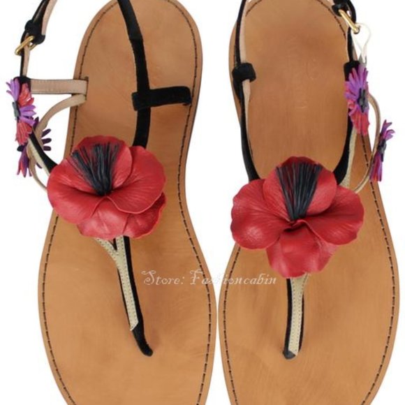 NEW VALENTINO GARAVANI Floral Sandals - Picture 5 of 16